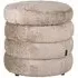 Adele Fabric Pouffe - Natural