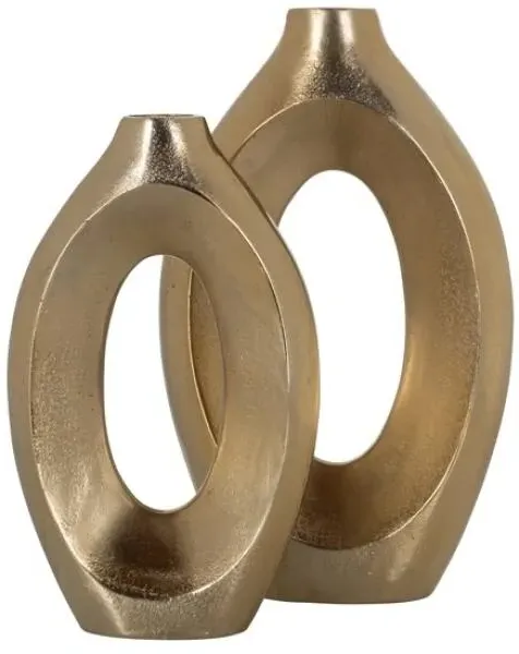 Alma Large Vase - Brushed Gold