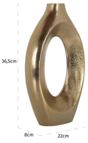 Alma Large Vase - Brushed Gold