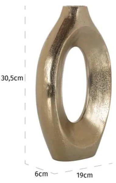 Alma Small Vase - Brushed Gold