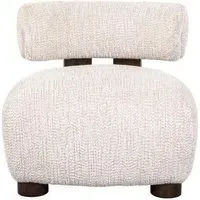 Arabella Accent Chair - Cream, Fabric