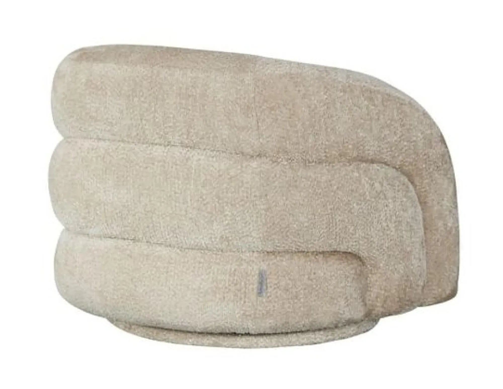 Arcus Swivel Accent Chair - Beige, Fabric