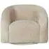 Arcus Swivel Accent Chair - Beige, Fabric