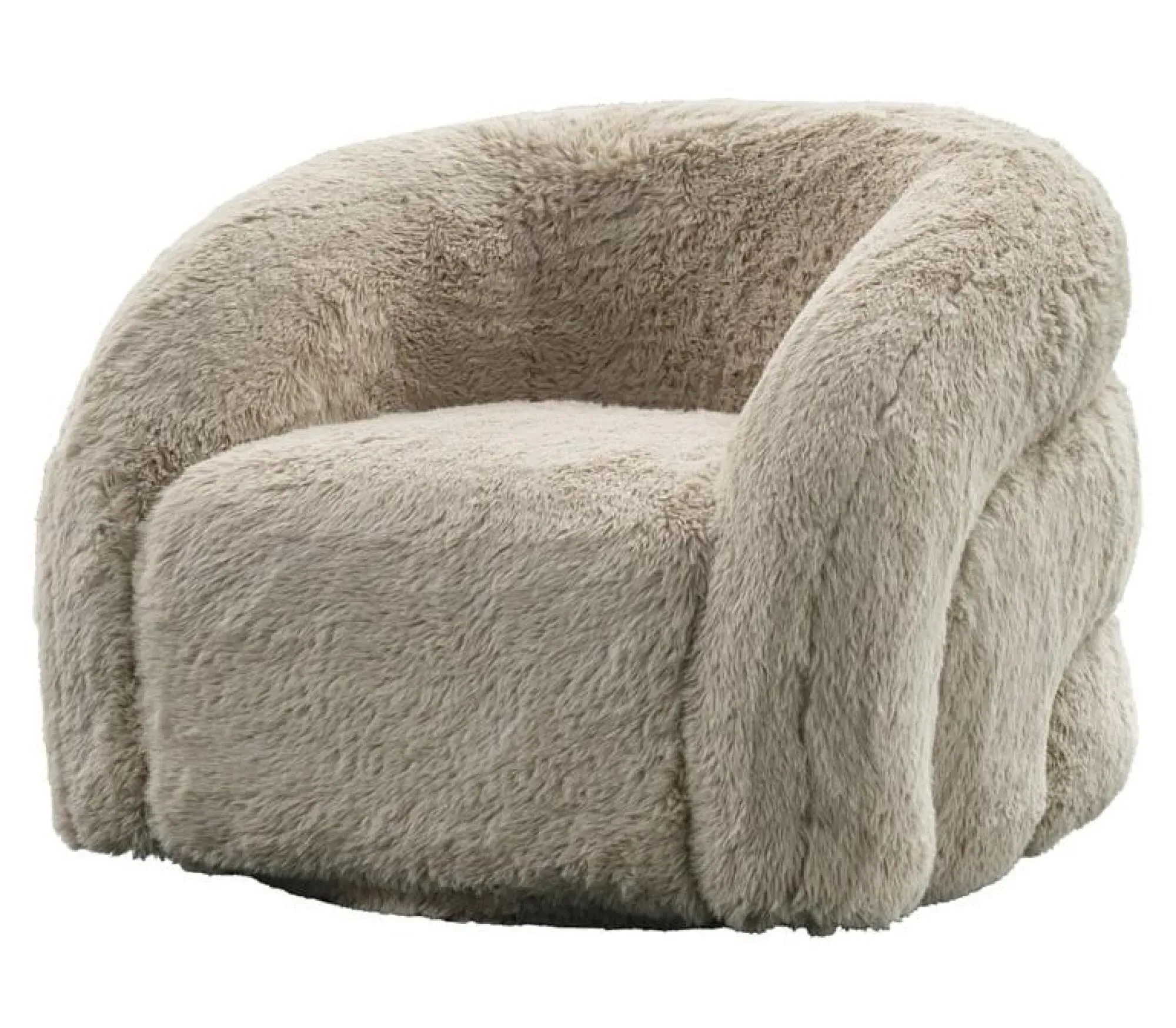 Arcus Swivel Accent Chair - Sand, Fabric