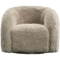 Arcus Swivel Accent Chair - Sand, Fabric