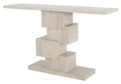 Avalon Console Table - Beige, Travertine