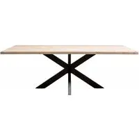 Avalon Travertine 8-Seater Dining Table with Spider Legs - Beige