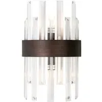 Avan Glass Wall Lamp - Brown, Bronze