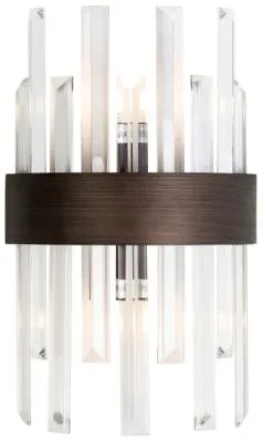 Avan Glass Wall Lamp - Brown, Bronze image