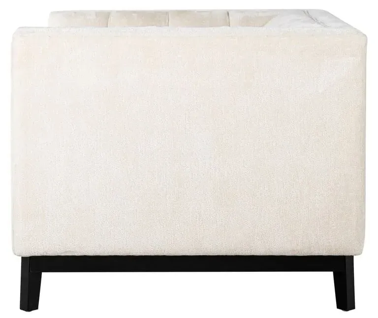 Beaudy Accent Chair - White, Chenille