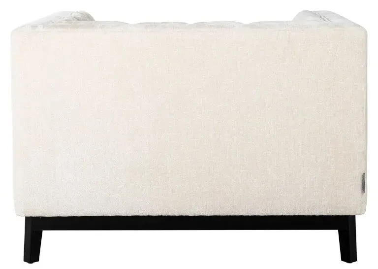 Beaudy Accent Chair - White, Chenille