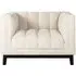 Beaudy Accent Chair - White, Chenille