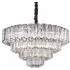 Bece Glass Chandelier - Chrome