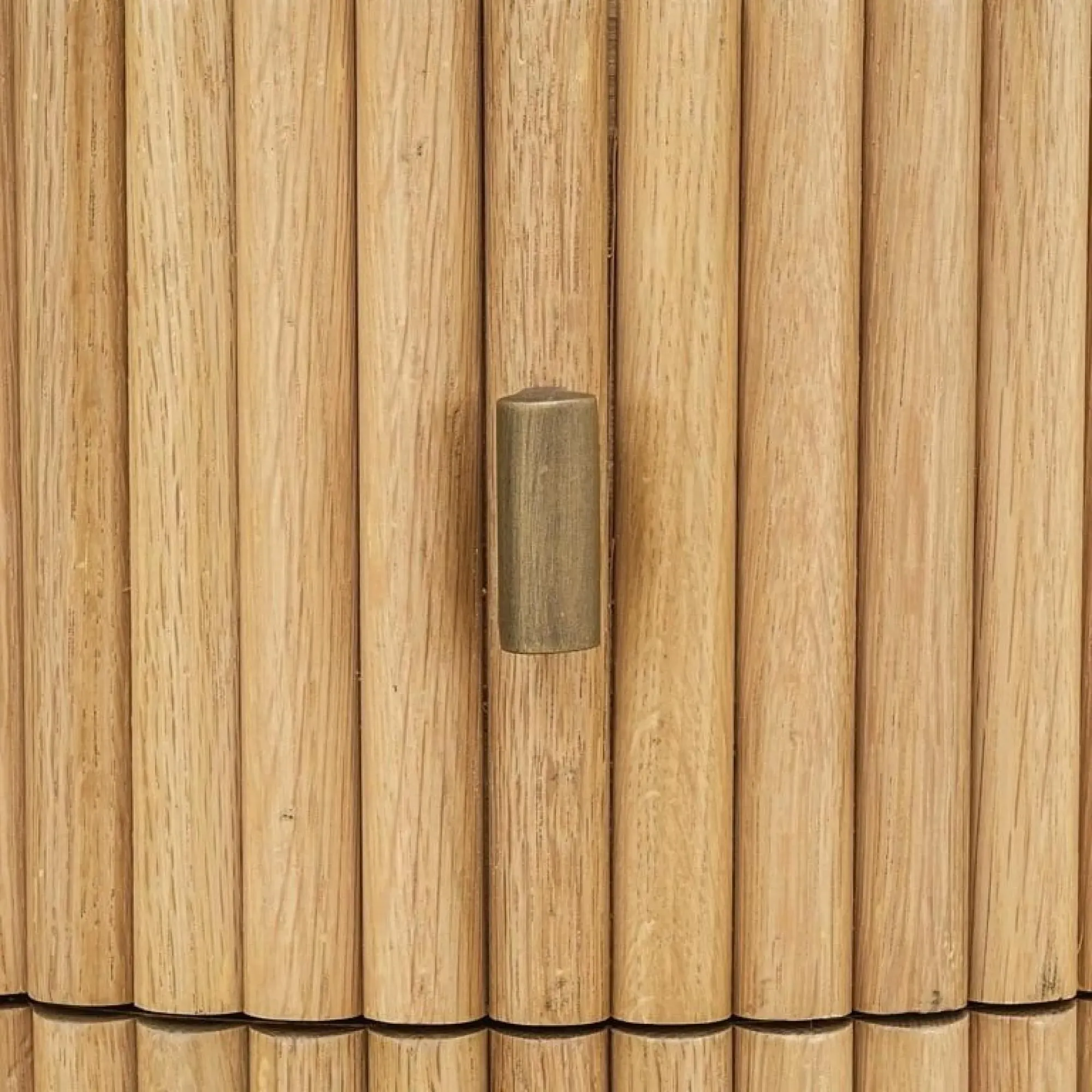 Belfort Oak 3 Drawer Writing Desk with Fluted Base - Natural Oak