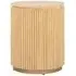Belfort Round Side Table - Natural Oak