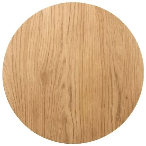 Belfort Round Sofa Table - Natural Oak
