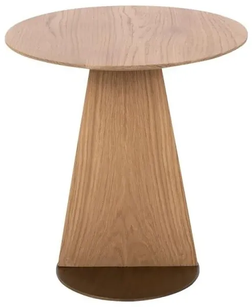 Belfort Round Sofa Table - Natural Oak