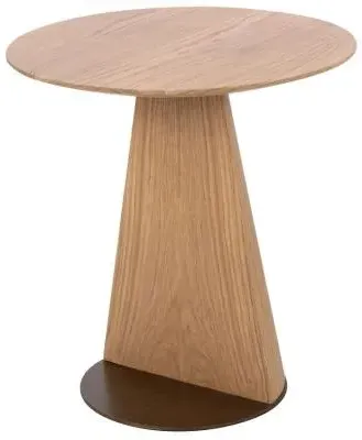 Belfort Round Sofa Table - Natural Oak image