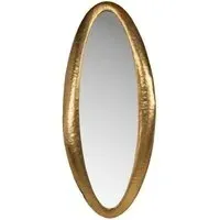 Belia Oval Wall Mirror - Gold