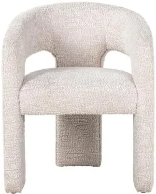 Belle Accent Chair - Cream, Fabric