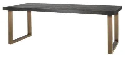 Blackbone 10 Seater Dining Table - Black, Oak image