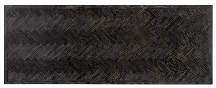 Blackbone 12 Seater Dining Table with Spider Legs - Black, Oak