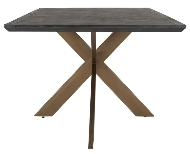 Blackbone 12 Seater Dining Table with Spider Legs - Black, Oak