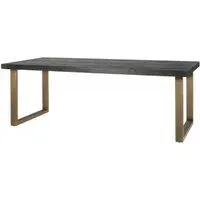 Blackbone 6 Seater Dining Table - Black, Oak