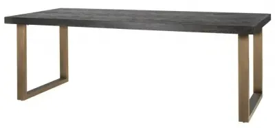 Blackbone 6 Seater Dining Table - Black, Oak