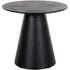 Blax Round Side Table - Black, Oak