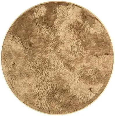 Bloom Round Wall Art - Gold image