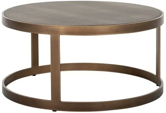 Bloomingville Round 2 Tier Coffee Table - Shagreen