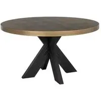 Bloomingville Shagreen 6 Seater Round Dining Table with Spider Legs