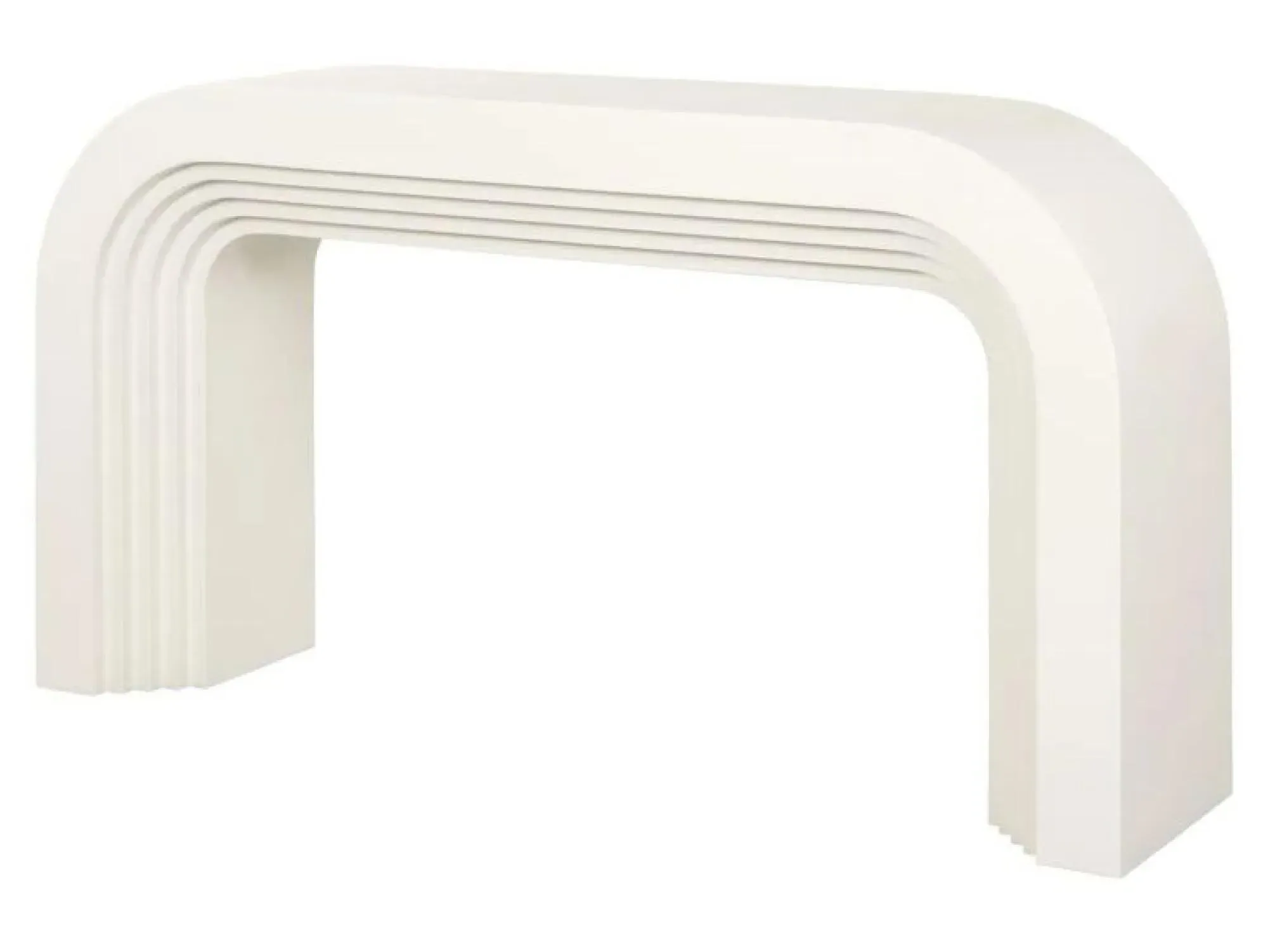 Bloomstone Console Table - White