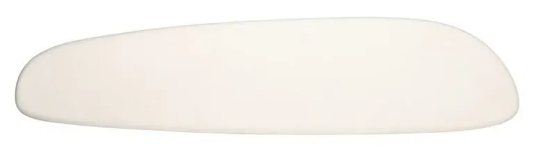 Bloomstone Curved Console Table - White, Lime Plaster