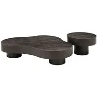 Bogor Set of 2 Coffee Tables - Dark Wood