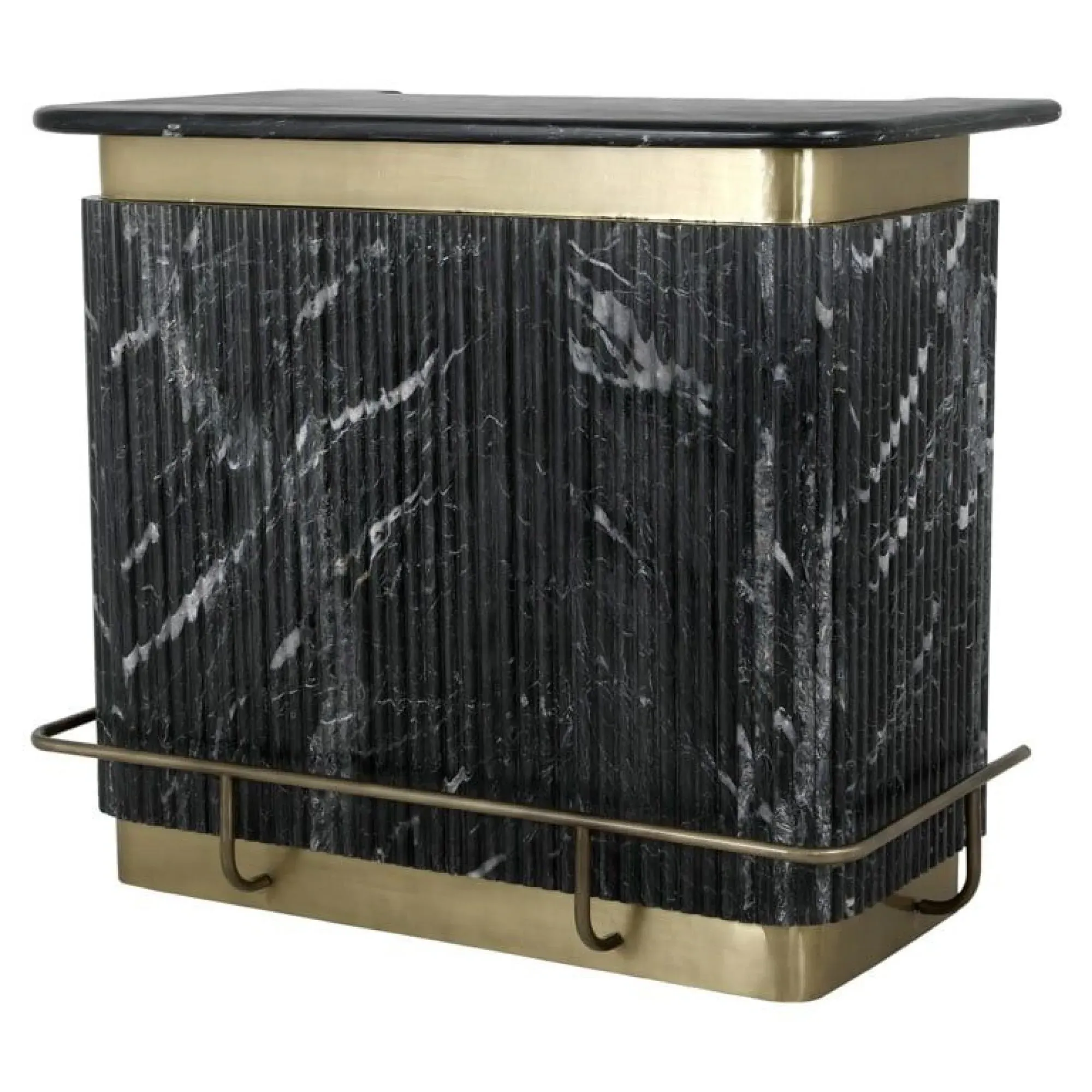 Bombay Bar Counter - Black, Marble