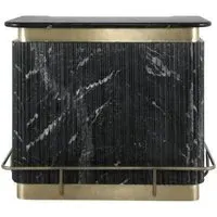 Bombay Bar Counter - Black, Marble