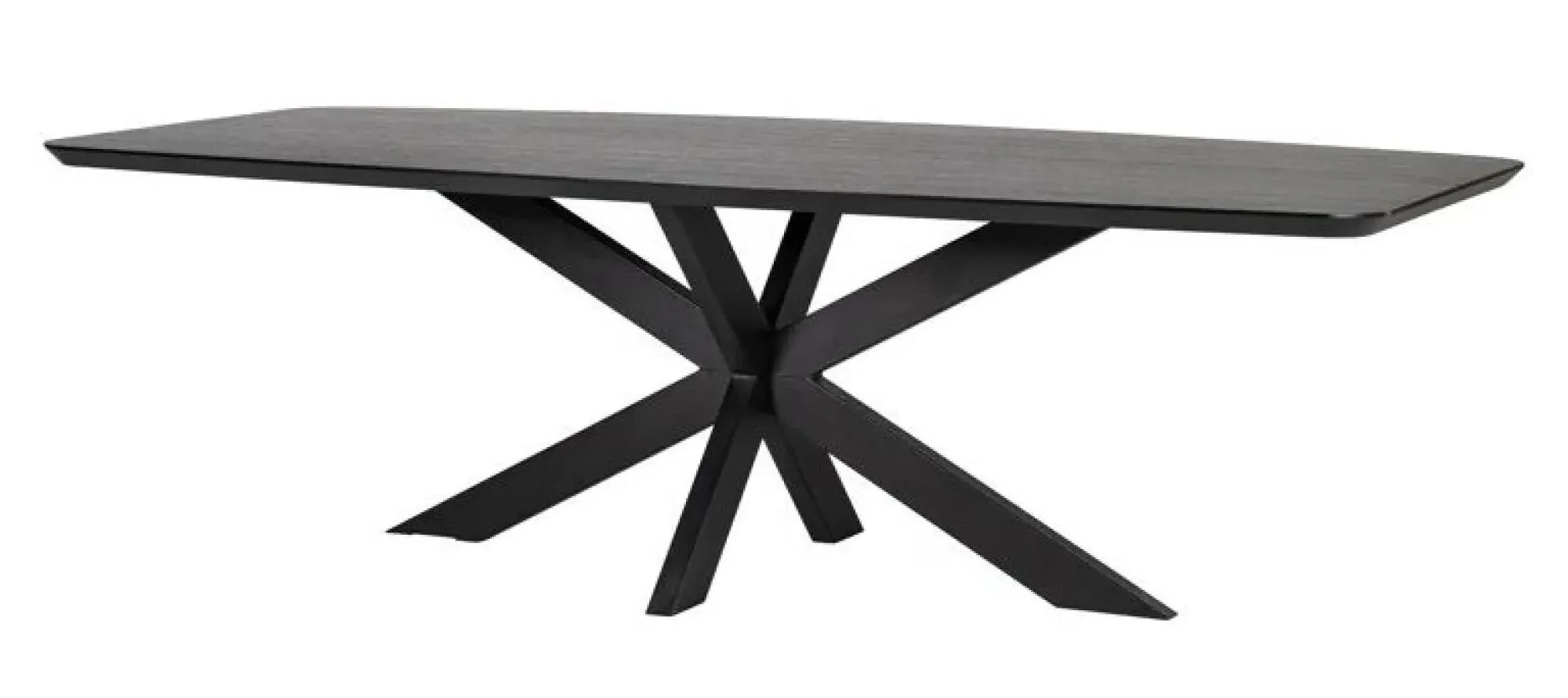 Bonvoy 10 Seater Dining Table with Spider Legs - Black, Oak