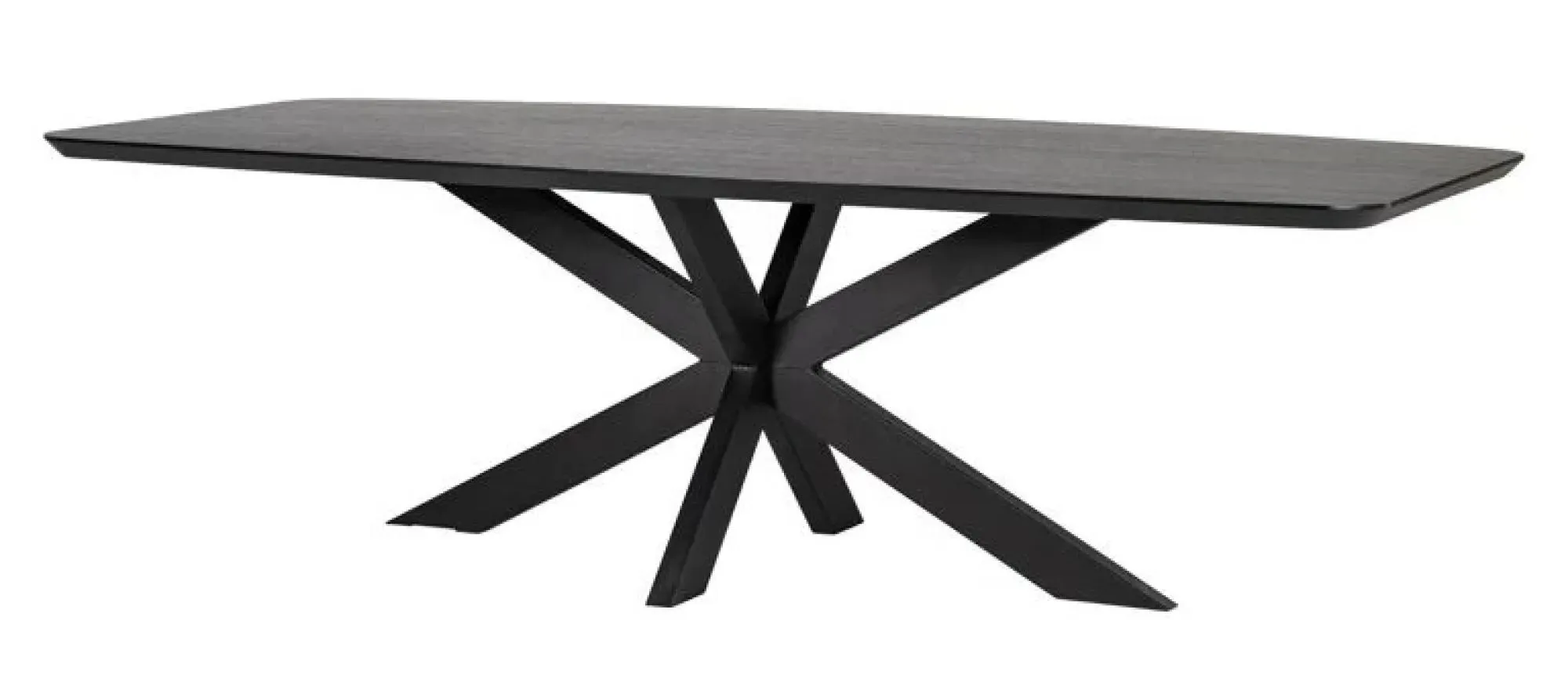 Bonvoy 12 Seater Dining Table with Spider Legs - Black, Oak