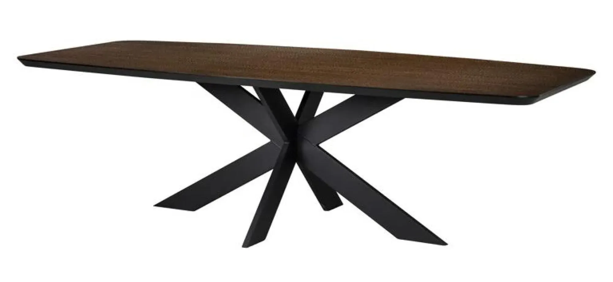 Bonvoy 12 Seater Dining Table with Spider Legs - Brown, Oak