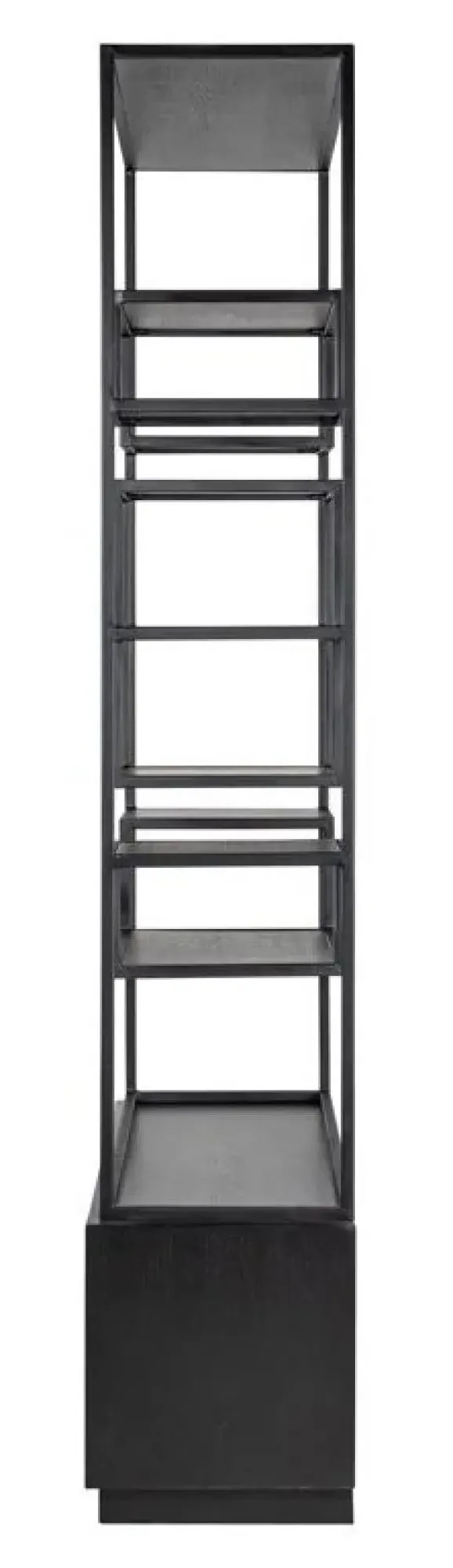 Bonvoy Shelving Unit with Storage - Black, Oak