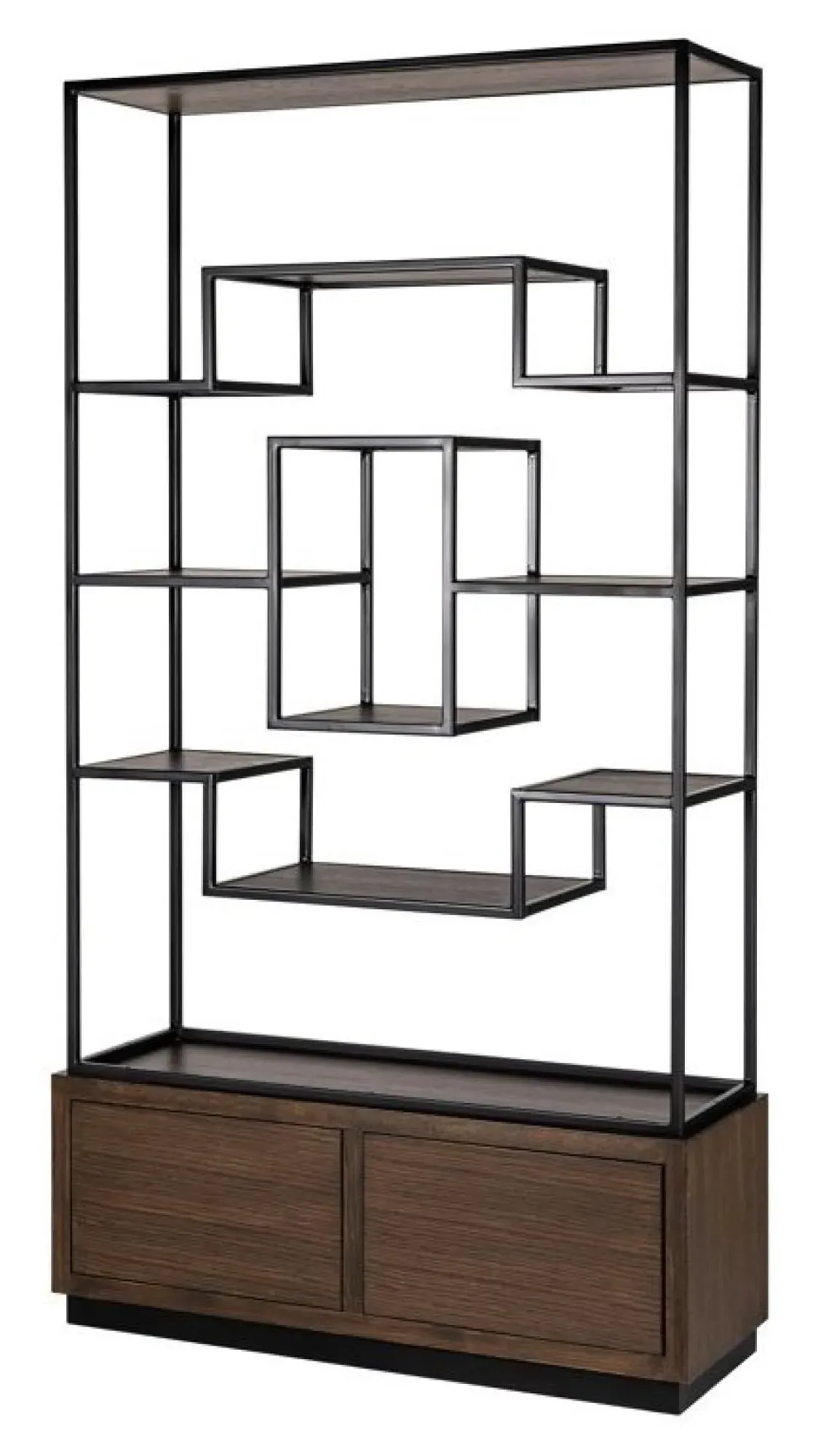 Bonvoy Shelving Unit with Storage - Brown, Oak