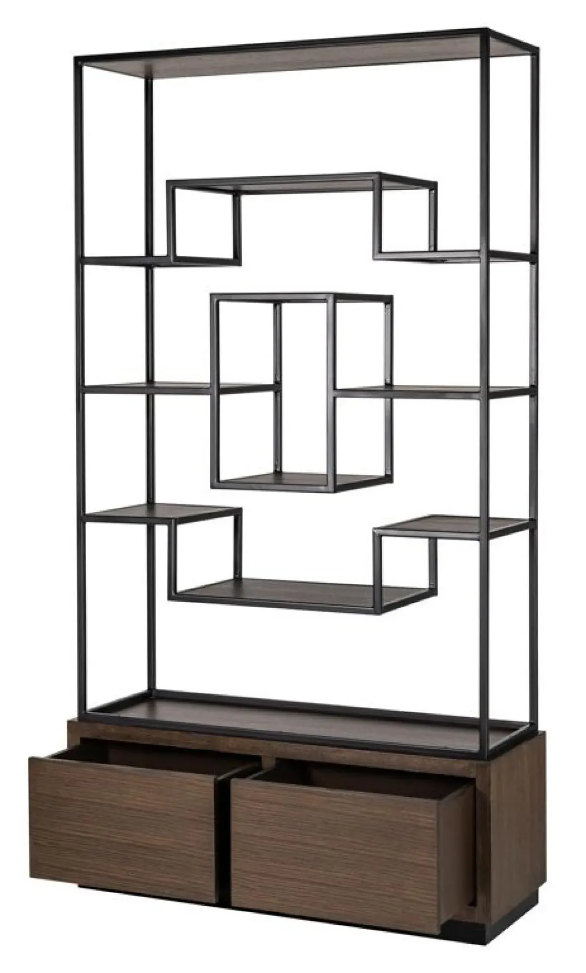 Bonvoy Shelving Unit with Storage - Brown, Oak