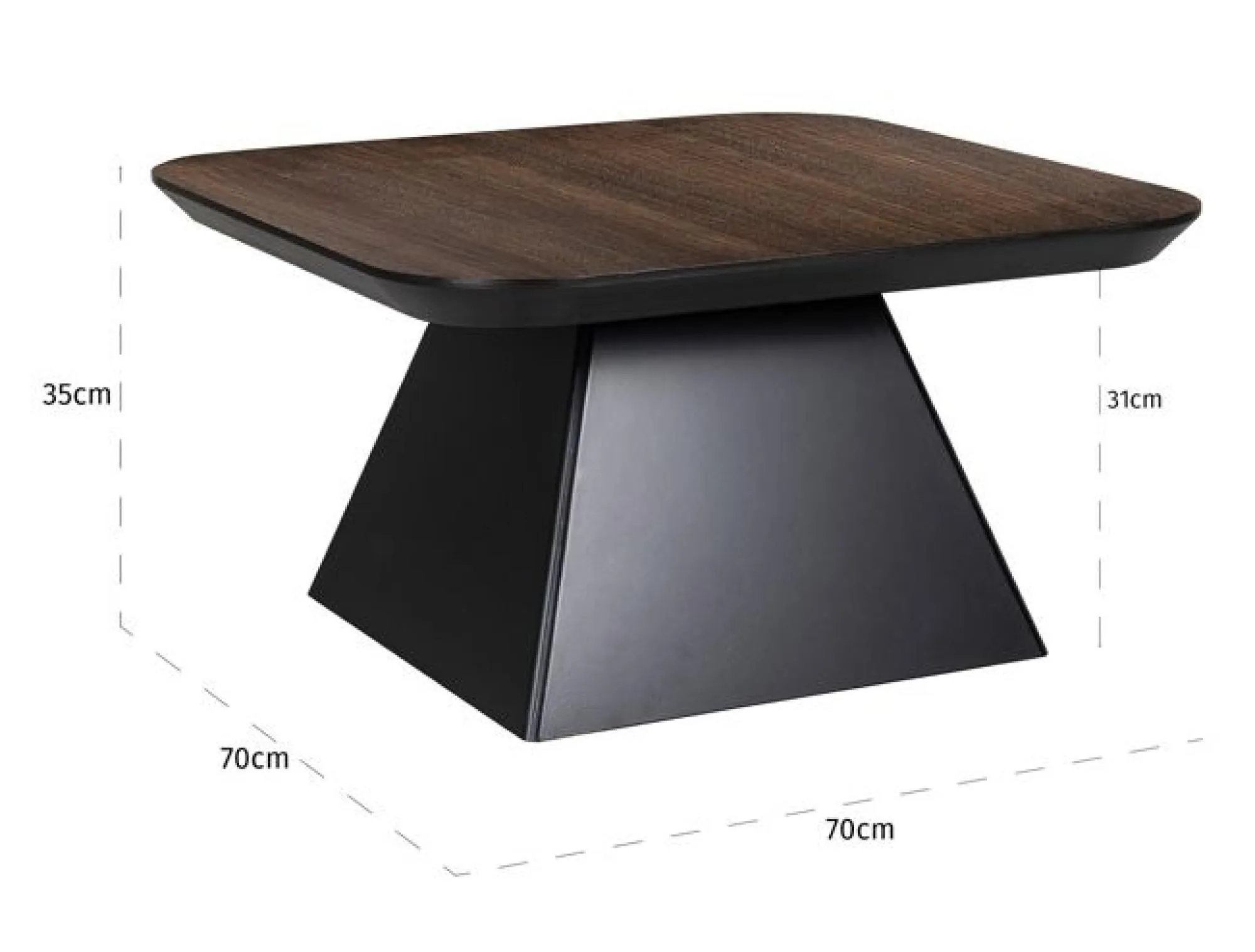Bonvoy Square Coffee Table - Brown, Oak
