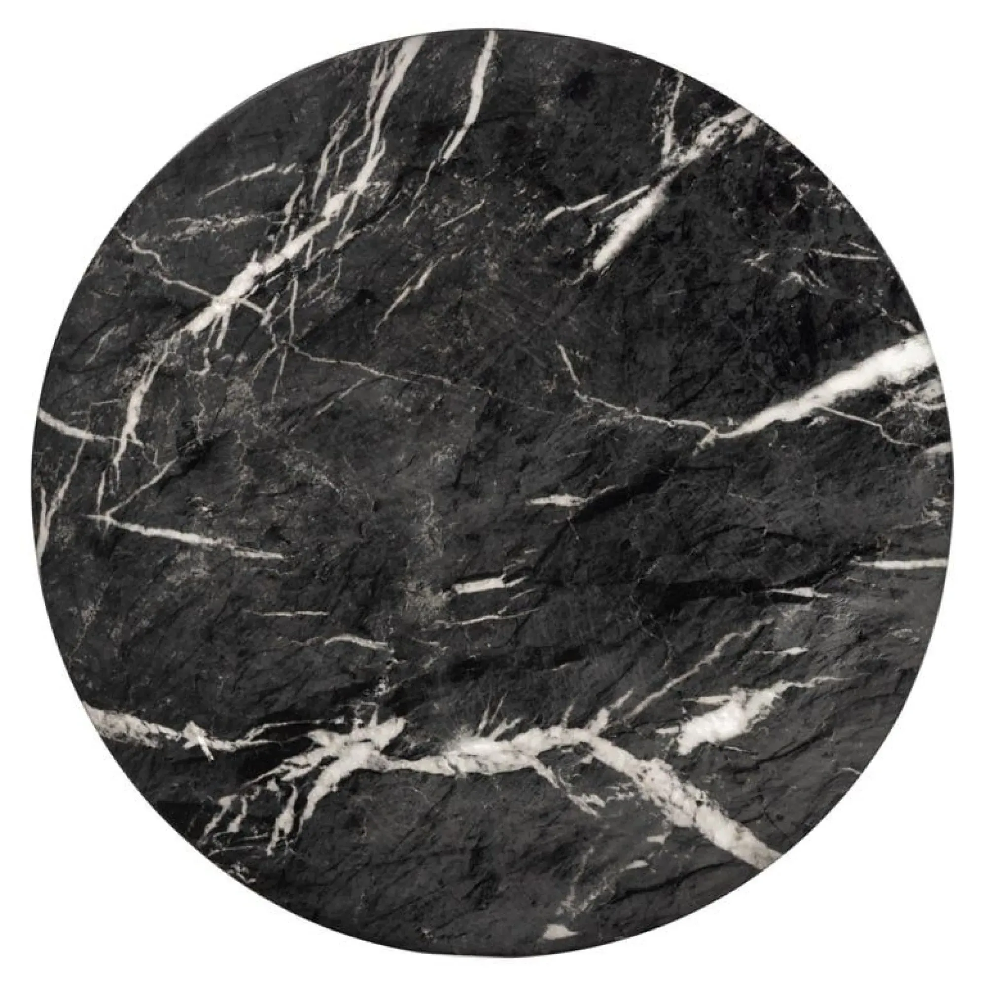 Bosco End Table - Black, Marble Effect