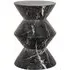 Bosco End Table - Black, Marble Effect