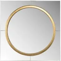 Briana Square Wall Mirror - Gold