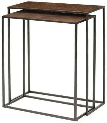 Bristol Set of 2 Console Tables - Gold, Metal