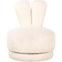 Bunny Kids Accent Chair - White, Fabric